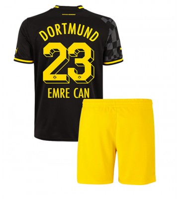 Borussia Dortmund Emre Can #23 Bortedraktsett Barn 2022-23 Kortermet (+ Korte bukser)